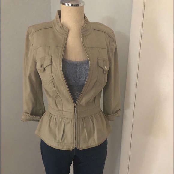 White House Black Market Jackets & Blazers - WHBM Field Jacket in Military Green